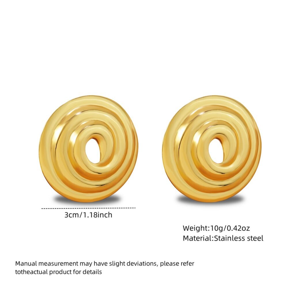 chapa de espiral pegada dorada maxista