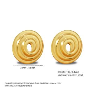 chapa de espiral pegada dorada maxista