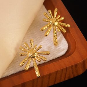 chapas maxistas doradas en forma de turbina solar