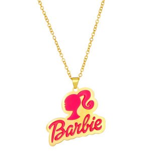 collar con colgante de gota de aceite y letra, regalo para amiga, de acero inoxidable de lujo, estilo europeo, accesorios de joyería para mujer.